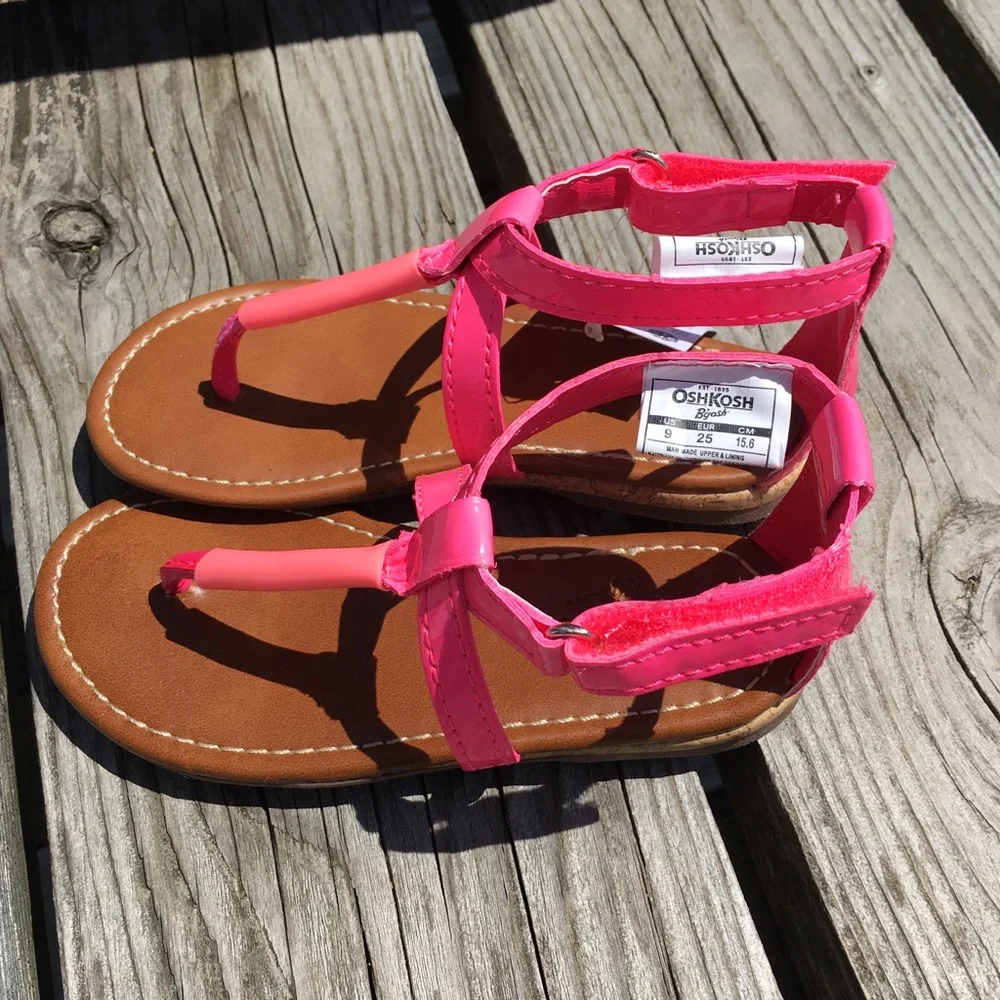 - OshKosh Pink Patent Leather Gladiator Sandals! NEW!